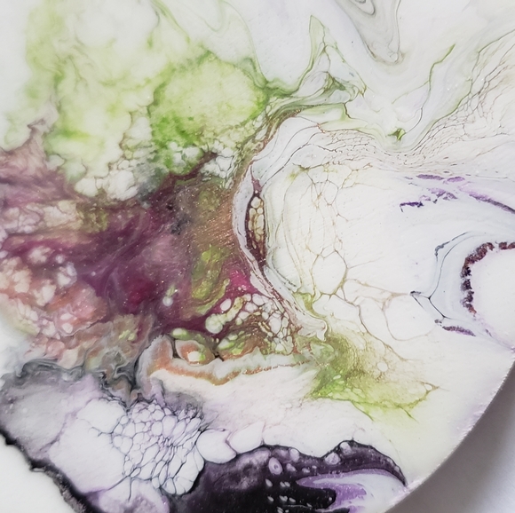4"Original Acrylic Pour Coasters set of 4 - Picture 4 of 5